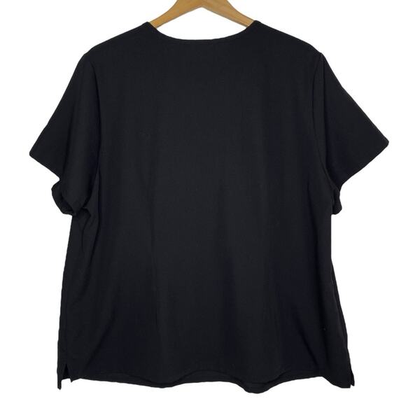 FIGS Black Catarina One-Pocket Scrub Top size 4X - Picture 3 of 11